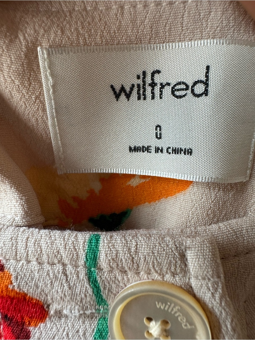 Aritzia Wilfred button-front A-line midi skirt - Picture 4 of 11